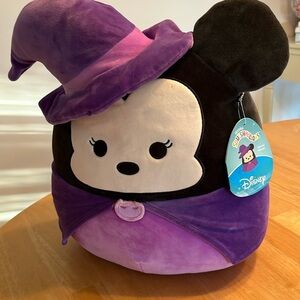 Squishmallows Disney Halloween Minnie Mouse Witch.  NWT smoke free